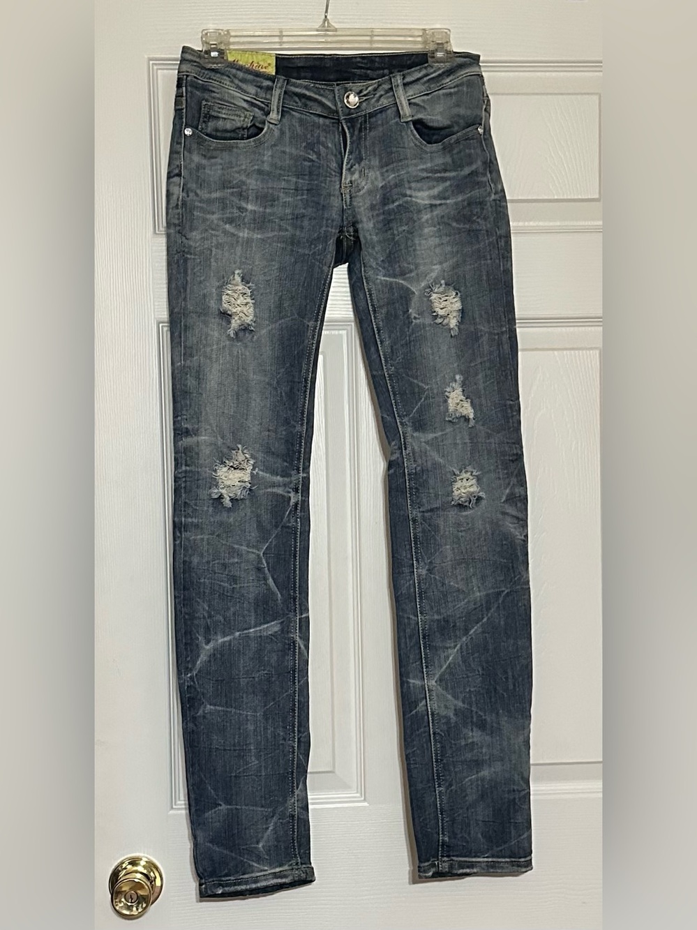 Machine Skinny Jeans in Washed blue